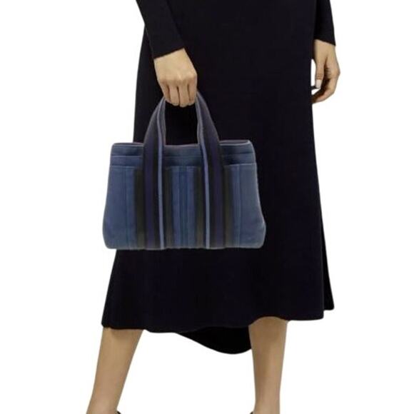 Hermès Toile Sac Troca Horizontal PM Tote*Blue tones*AMAZING CONDITION - Picture 1 of 15